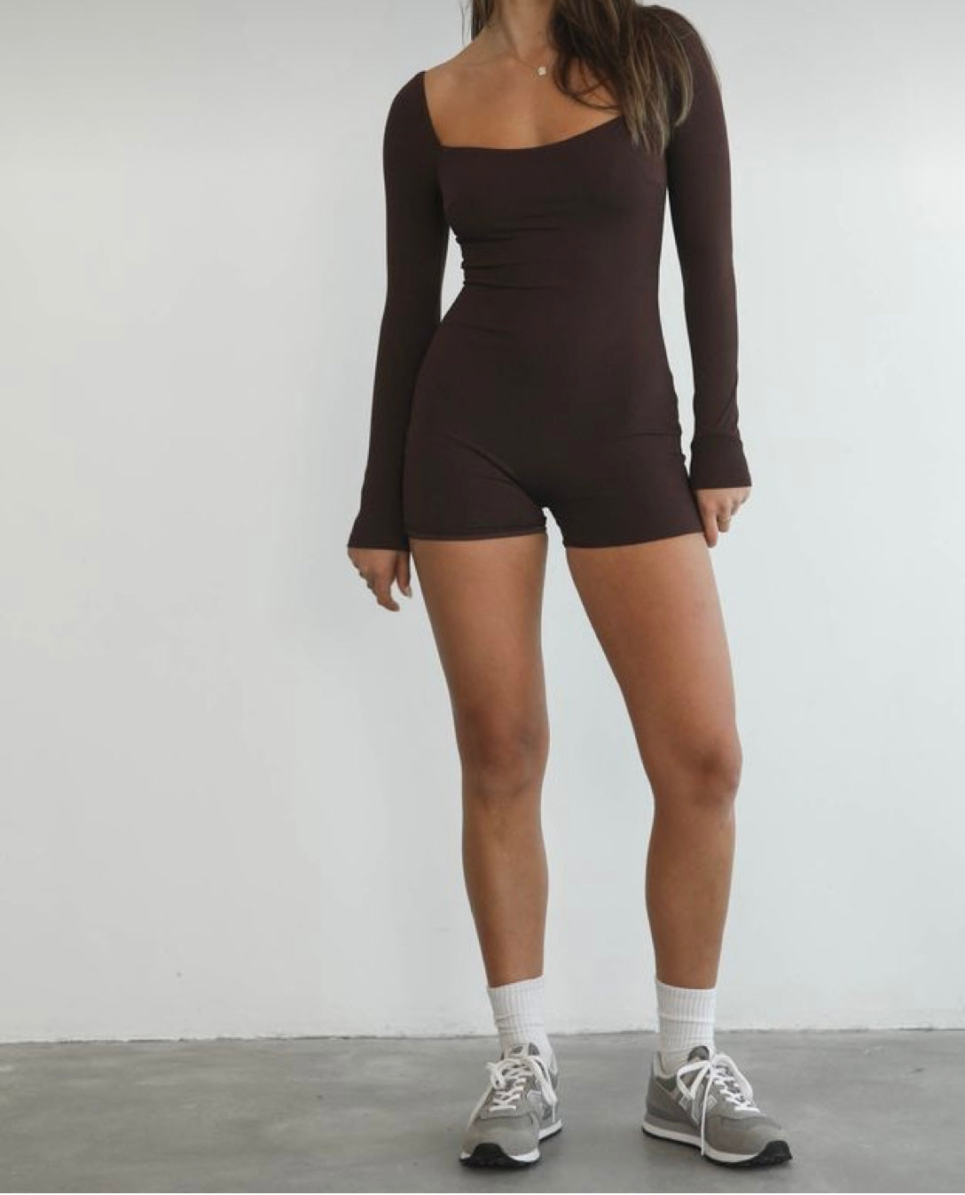 Zoe romper (dark chocolate)